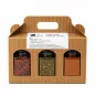 Preview: Feuer Alarm Geschenkbox mit Bird's Eye, Habanero und Jalapeño Chili von Charaf Gewürze Berlin
