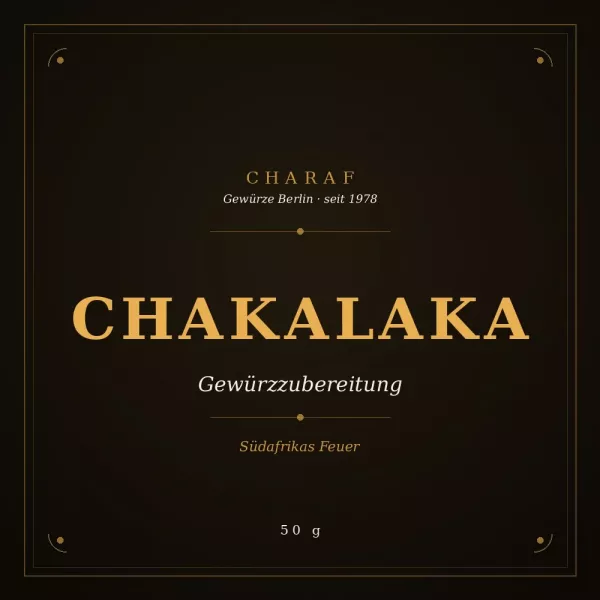 Chakalaka Gewürzzubereitung 50 g – Charaf Gewürze Berlin