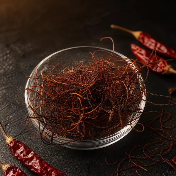 Chilifäden Gewürz – rote Chili Garnitur Premium Qualität