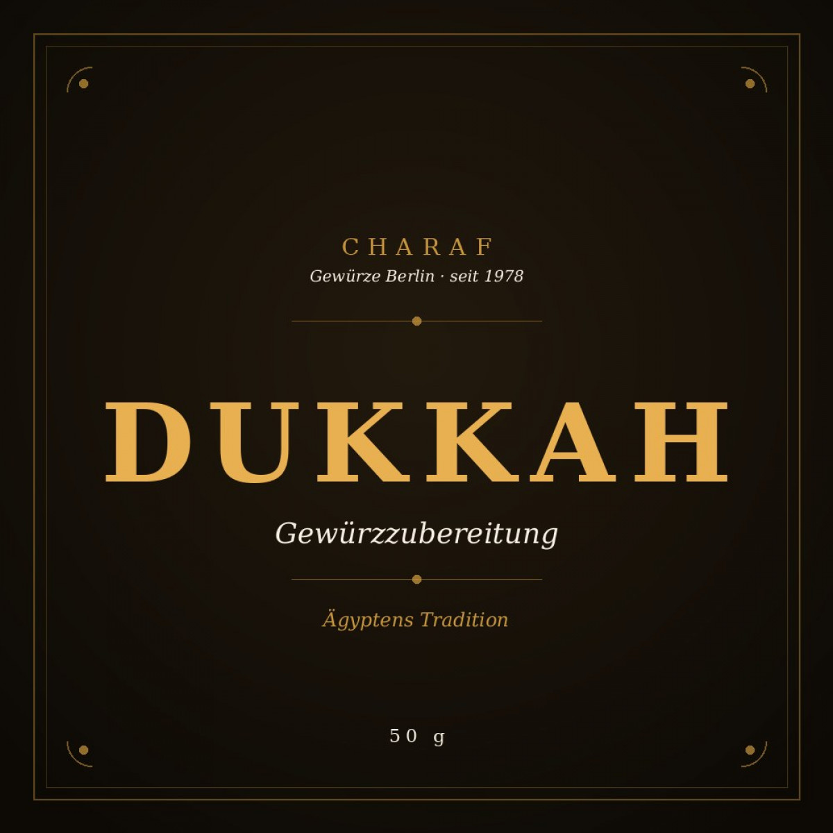 Dukkah Gewürzzubereitung 50 g – Charaf Gewürze Berlin