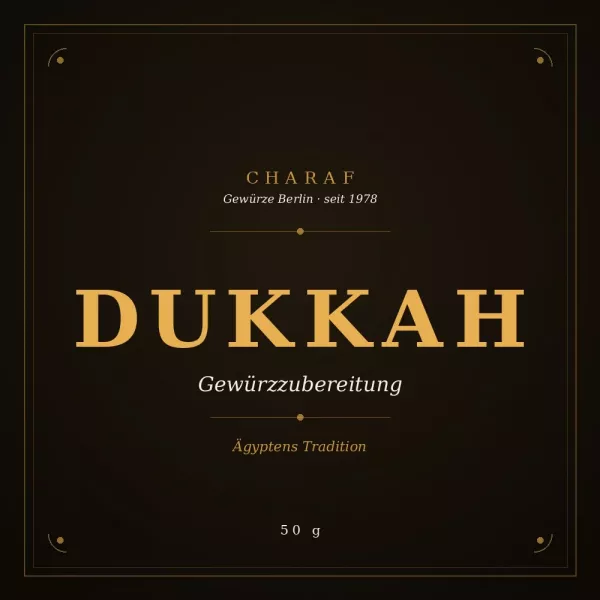 Dukkah Gewürzzubereitung 50 g – Charaf Gewürze Berlin