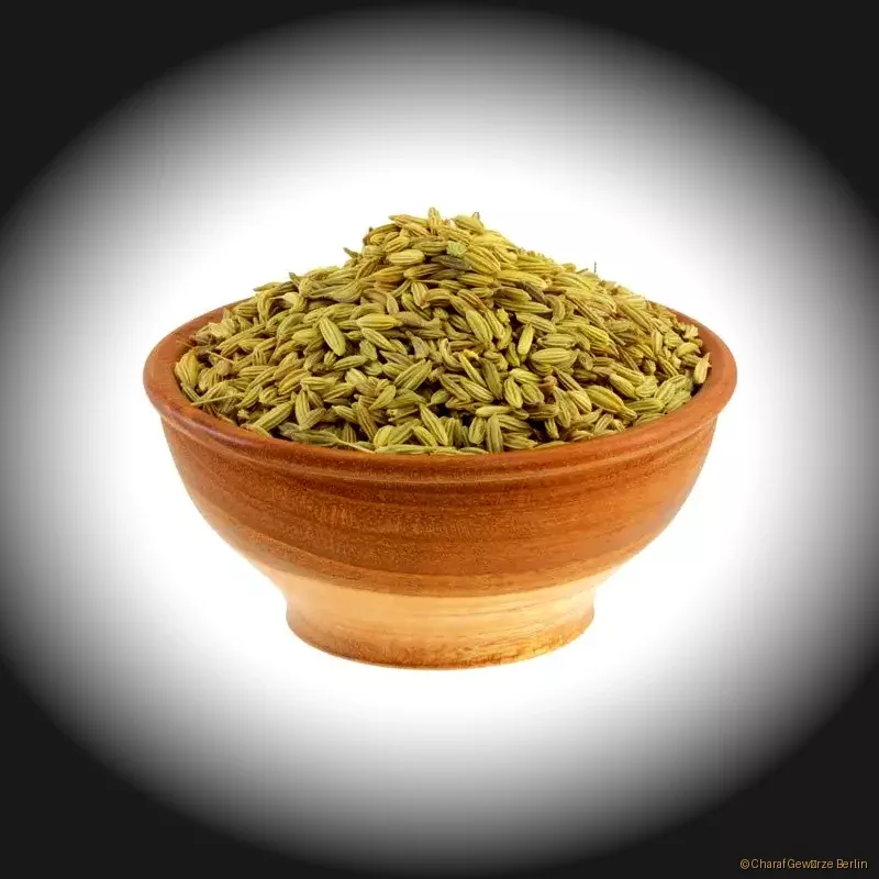 Preview: Fenchelsamen ganz – aromatische ganze Fenchelsamen in grünlich-brauner Farbe mit süß-anisartigem Aroma