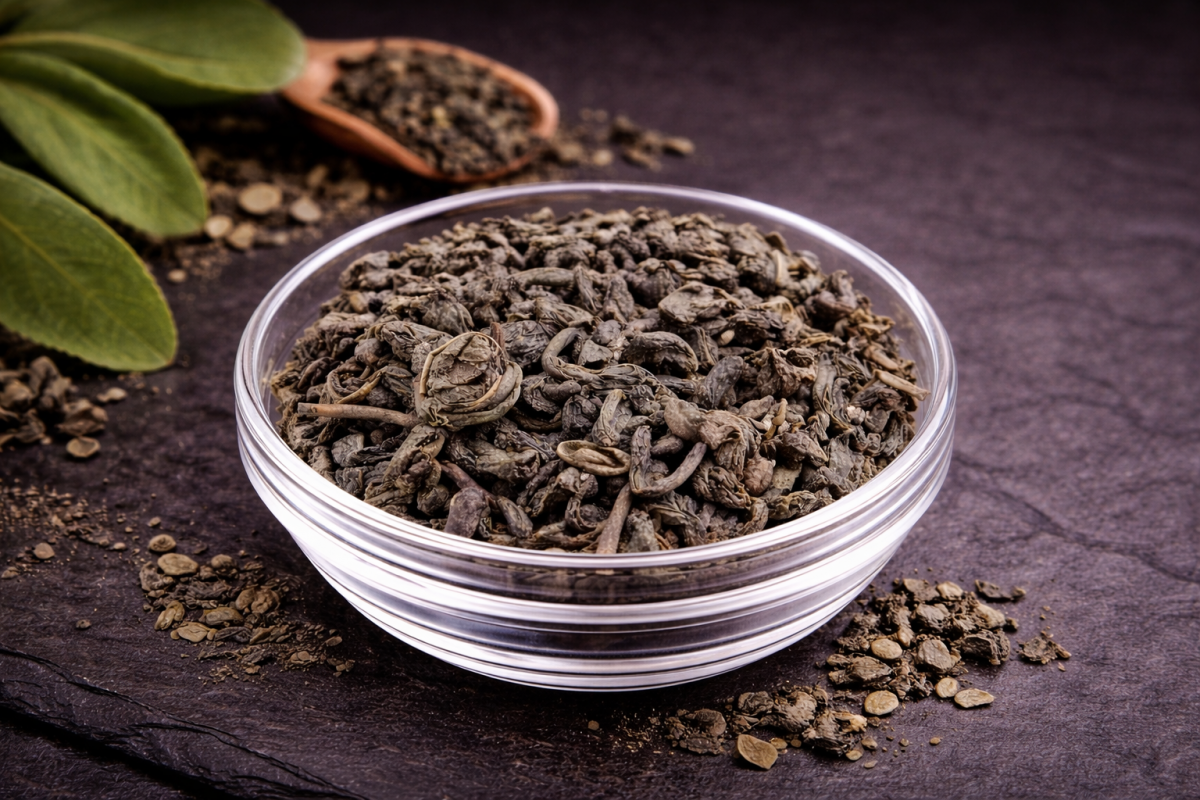 Preview: Grüner Tee Gun Powder 100 g – Charaf Gewürze Berlin