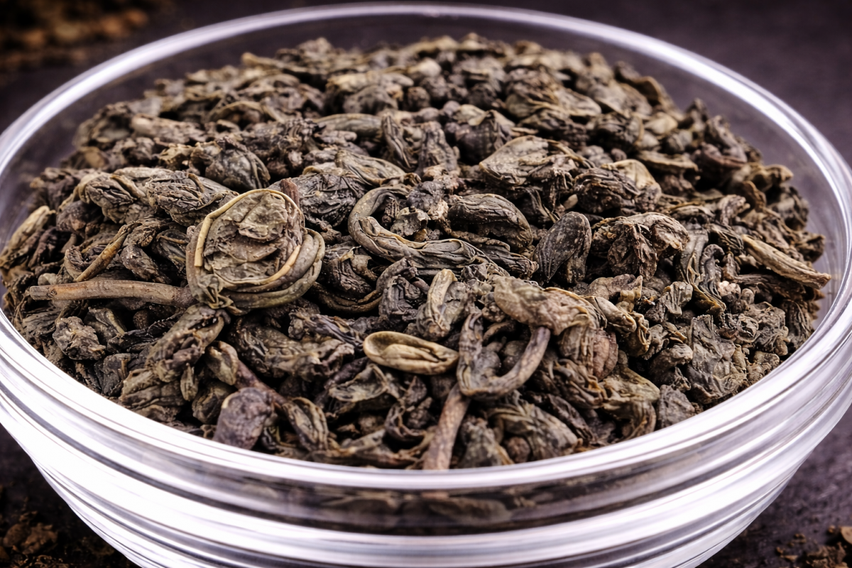 Preview: Grüner Tee Gun Powder 100 g – Charaf Gewürze Berlin