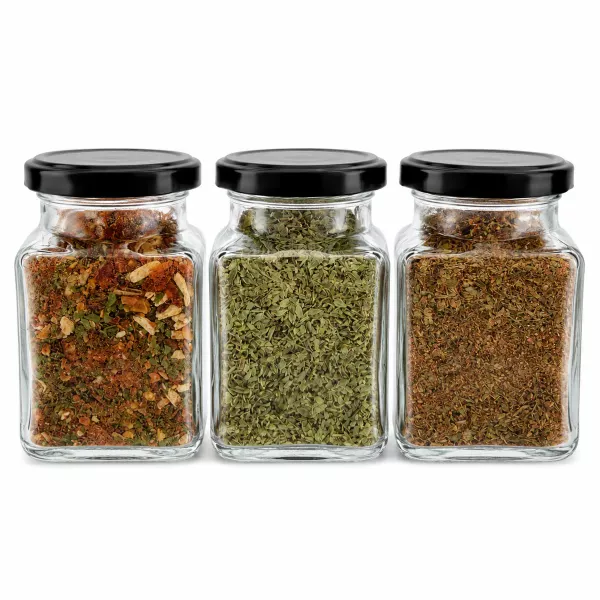 Arrabbiata, Pizzagewürz und Oregano in Glasbehältern von Charaf Gewürze Berlin