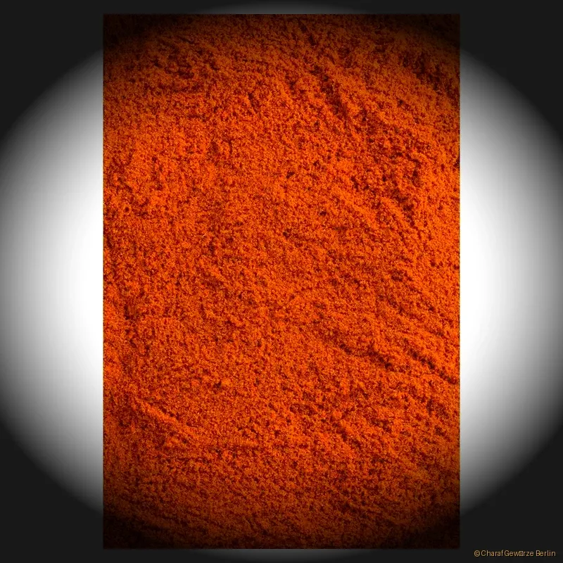 Preview: Paprika süß smoked gemahlen – feines, tiefrotes geräuchertes edelsüßes Paprikapulver mit rauchig-fruchtigem Aroma und rustikaler Note