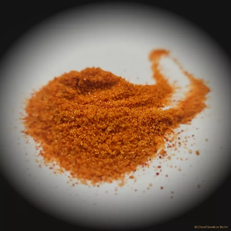 Pommessalz Gewürzzubereitung – rote-orange Gewürzmischung mit Paprika, Zwiebel & Salz für goldgelbe, knusprige Pommes und Frittiertes