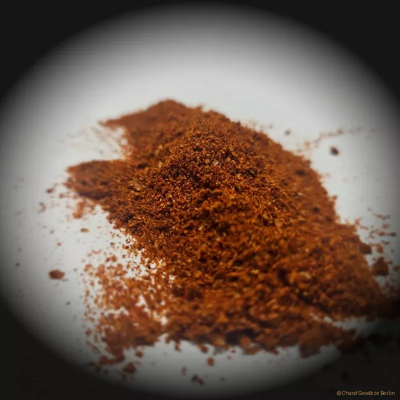 Schawarma Gewürzzubereitung – rote-braune Gewürzmischung mit Chillies, Paprika, Cumin, Knoblauch & Oregano für saftiges, würziges Schawarma-Fleisch