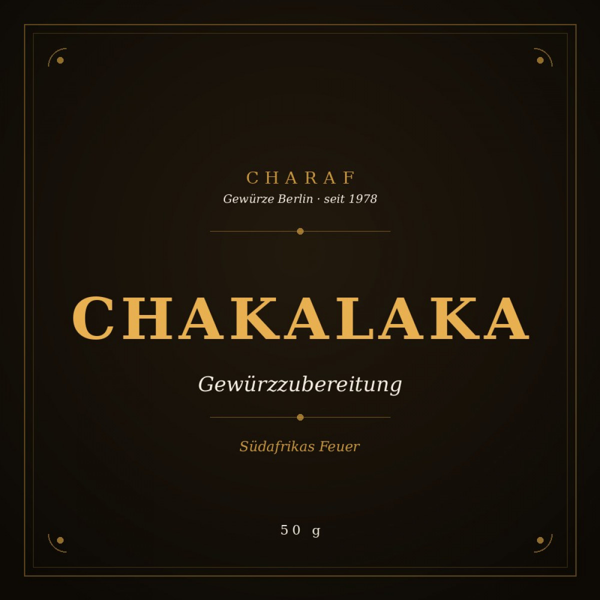 Chakalaka Gewürzzubereitung 50 g – Charaf Gewürze Berlin