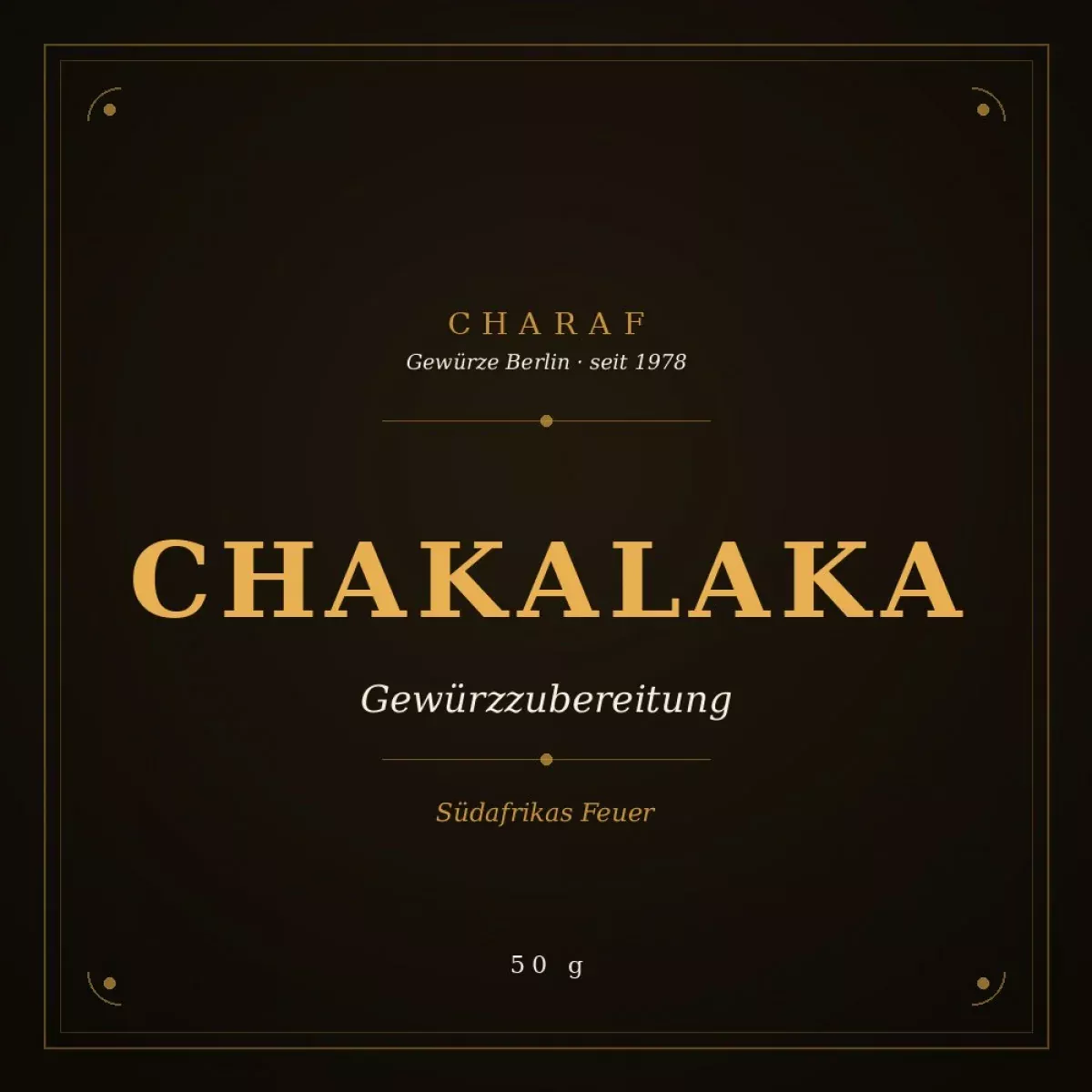 Chakalaka Gewürzzubereitung 50 g – Charaf Gewürze Berlin