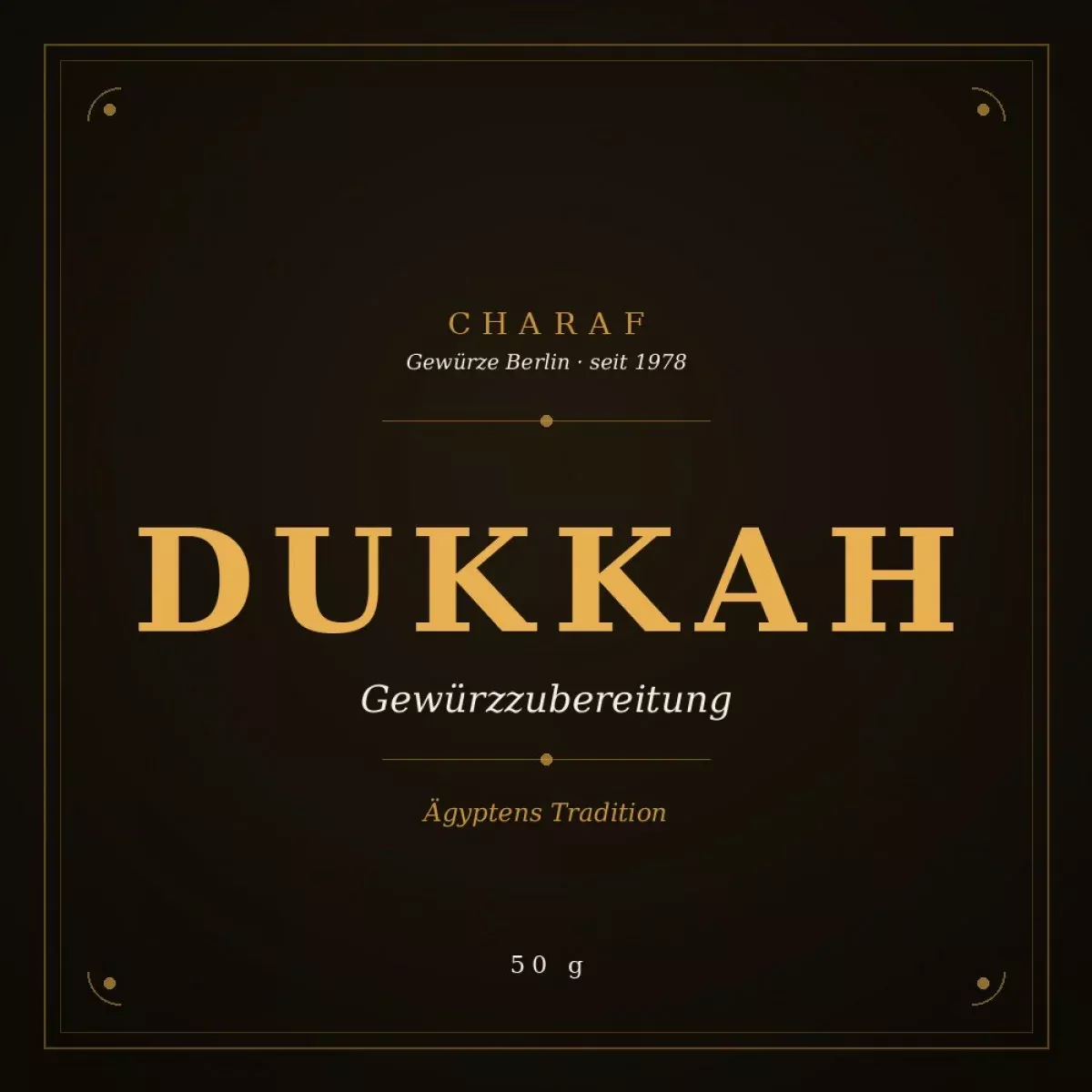 Dukkah Gewürzzubereitung 50 g – Charaf Gewürze Berlin