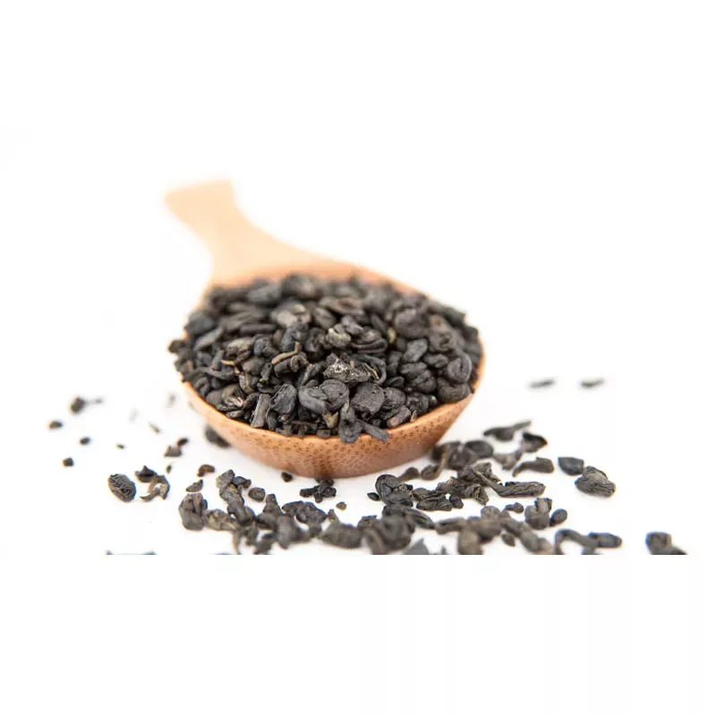 Grüner Tee Gun Powder – handgerollte, kleine grüne Teekügelchen des klassischen chinesischen Perlentees mit kräftigem Aroma