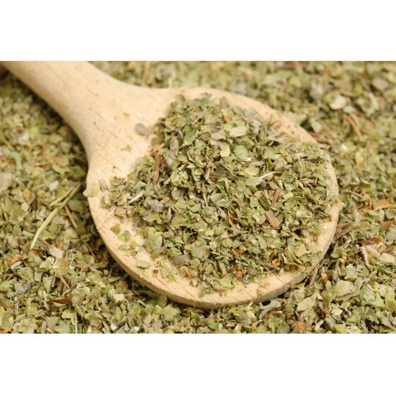 Majoran gerebelt – fein zerkleinerte, hellgrüne Majoranblätter mit warm-süßlichem Aroma