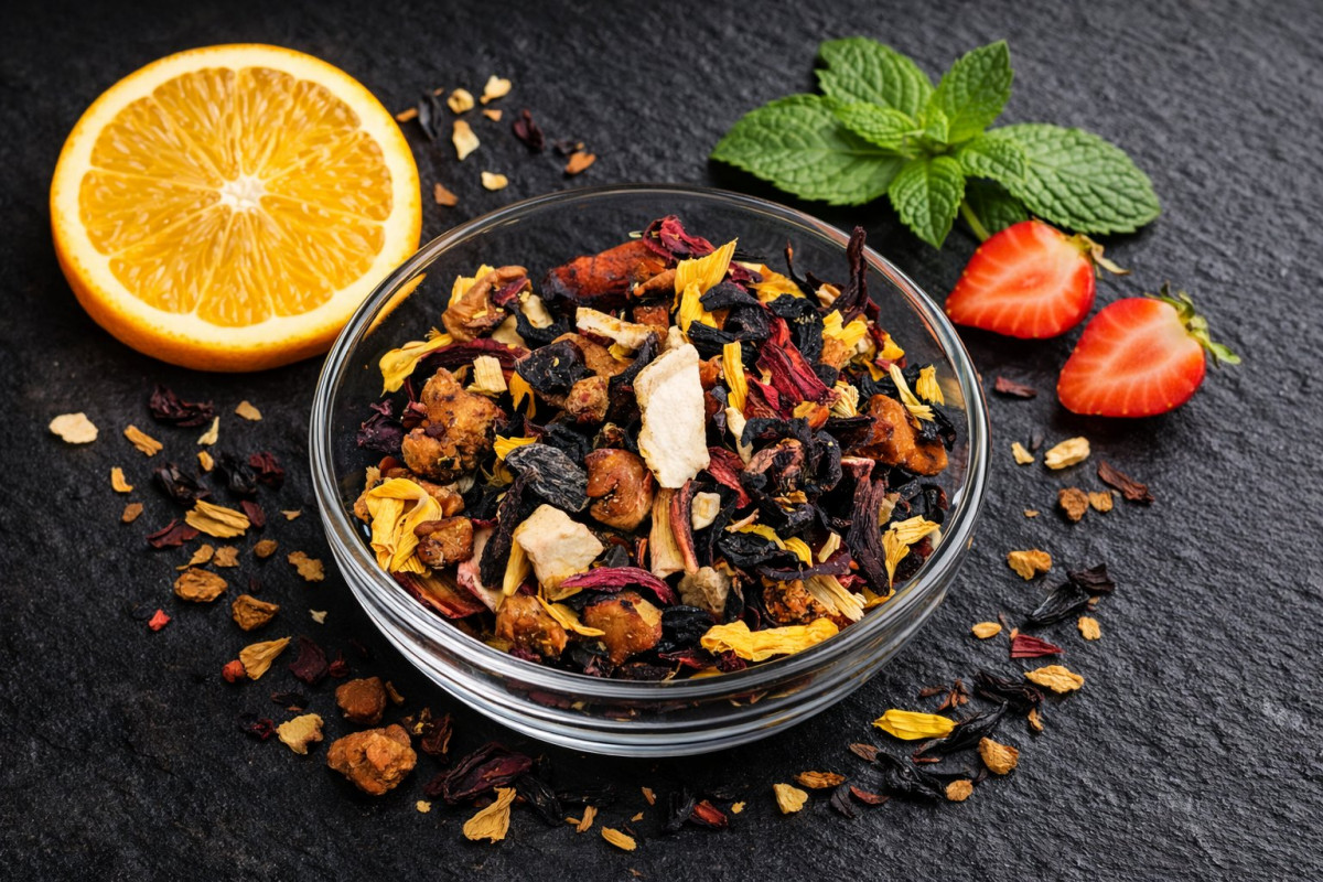 Aromatisierter Früchtetee mit Maracuja