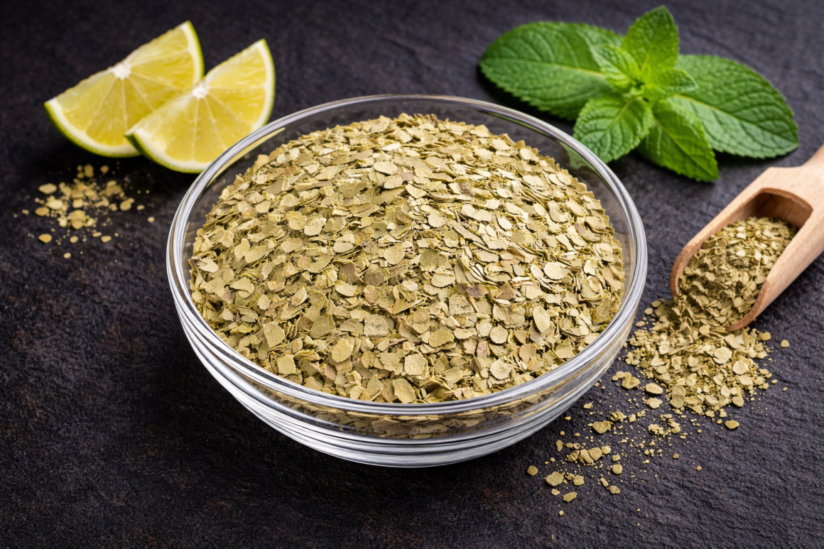 Grüner Mate Tee Blätter