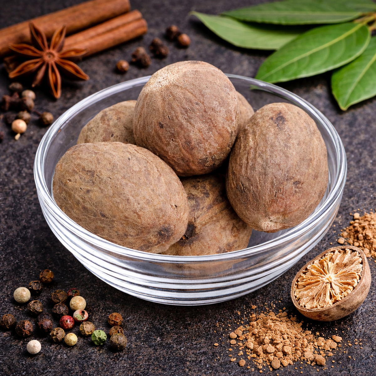 Ganze Muskatnüsse – aromatisches Muskat Gewürz