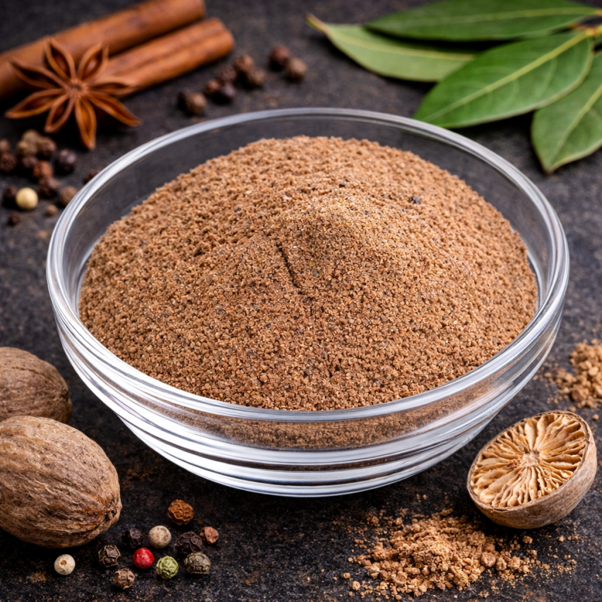 Muskat Pulver Gewürz – aromatische Muskatnuss