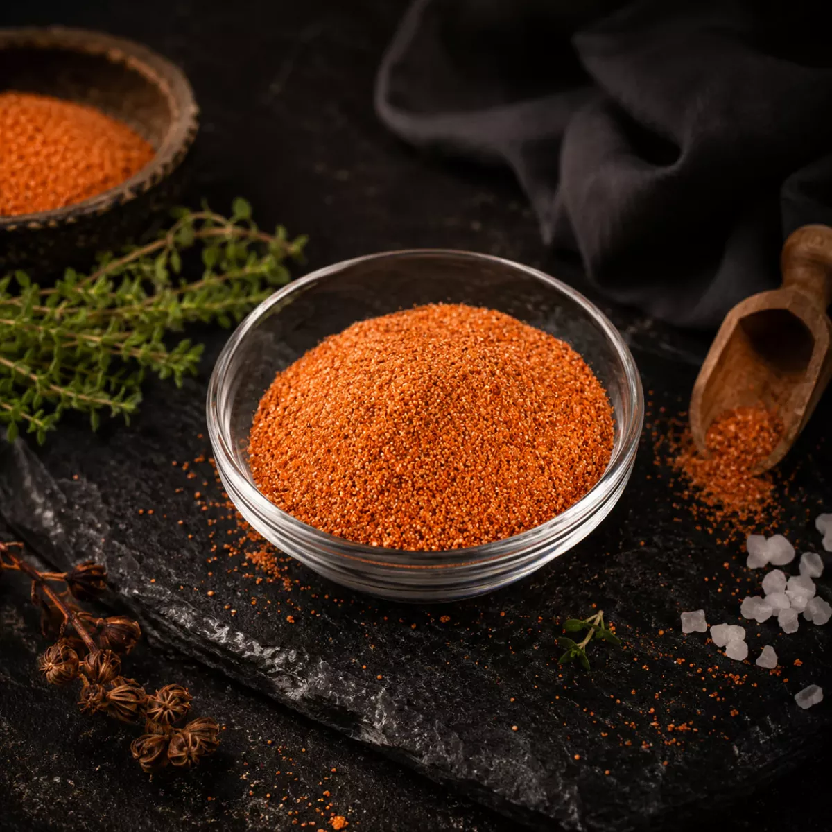 Pommes Gewürzsalz mit Paprika