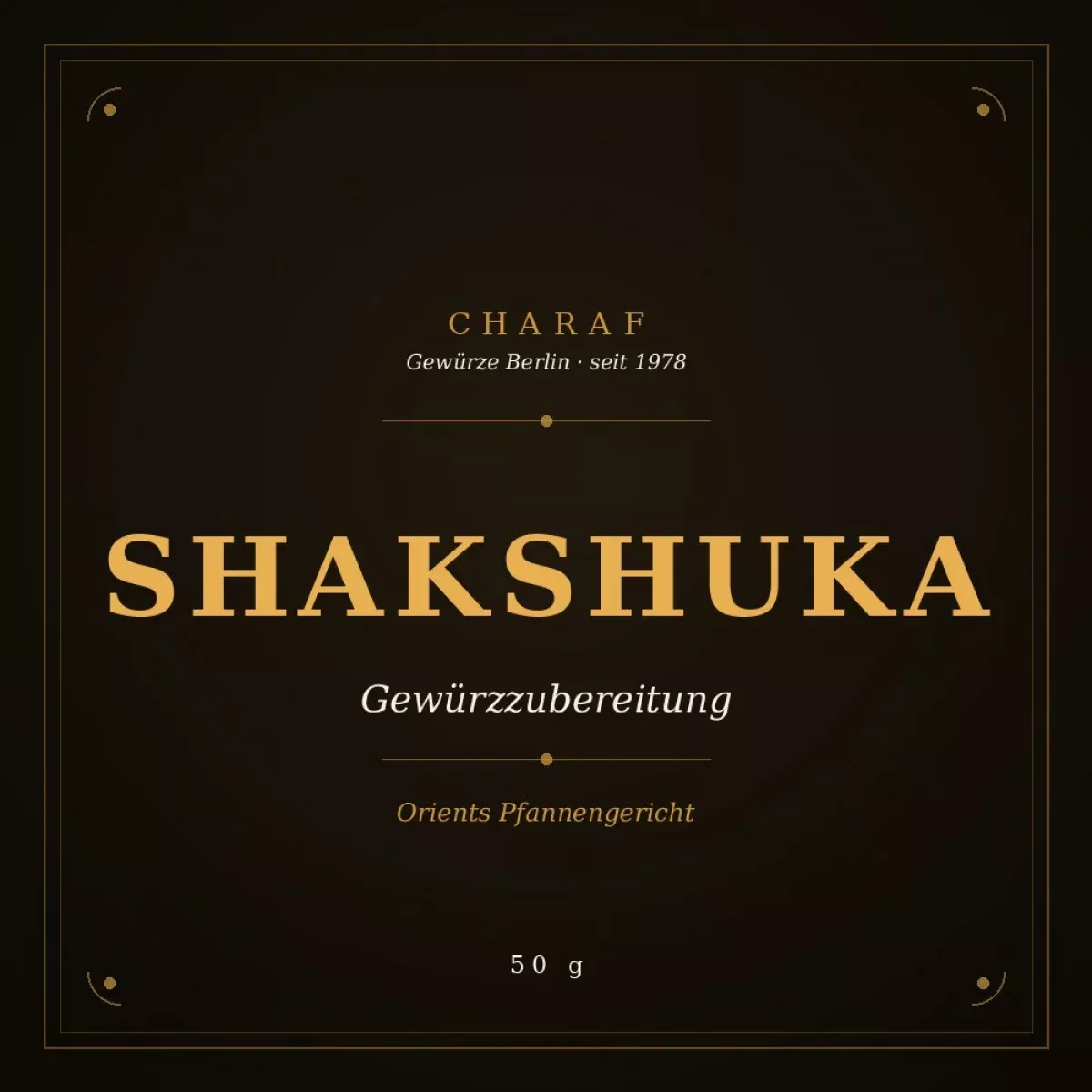 Shakshuka Gewürzzubereitung 50 g – Charaf Gewürze Berlin