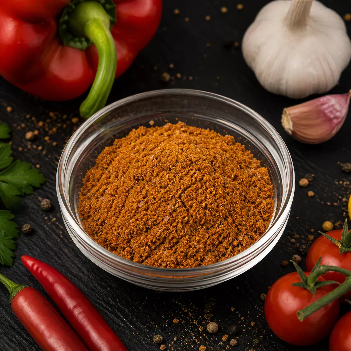 Shakshuka Würze für Eier in Tomatensauce und Maghreb-Küche