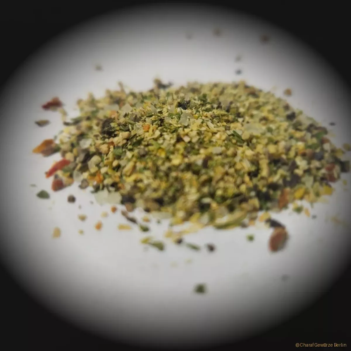 Tomatengewürzsalz – rote-grüne Gewürzsalz-Mischung mit Paprika, Petersilie, Zwiebeln & Knoblauch für fruchtig-würzige Tomatengerichte