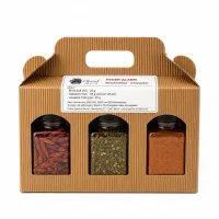 Feuer Alarm Geschenkbox mit Bird's Eye, Habanero und Jalapeño Chili von Charaf Gewürze Berlin