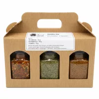Mamma Mia Geschenkbox mit Arrabbiata, Pizzagewürz und Oregano von Charaf Gewürze Berlin
